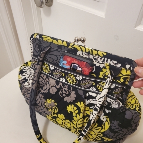 EC Vera Bradley Elouise Retired Baroque Kisslock Close Shoulder Bag, Colorful - Picture 7 of 9